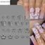 AA Silicone Hoa Móng Tay Nghệ Thuật Khuôn Mẫu 3D Linh Hoạt Có Thể Tái Sử Dụng Dụng Dụng Cụ Thiết Kế Móng Tay Cho Salon Tại Nhà Làm Móng DIY VN