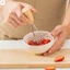 Máy Cơm Khoai Tây Inox Có Tay Cầm Bằng Gỗ Đứng Để Nghiền Khoai Tây Ngọt Thức Ăn Cho Bé Puree