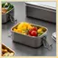 Hộp cơm trưa bằng thép không gỉ B & N 304 Hộp Bento Hộp đựng thực phẩm bằng kim loại có khóa ngậm Thích hợp cho công việc và trường học.