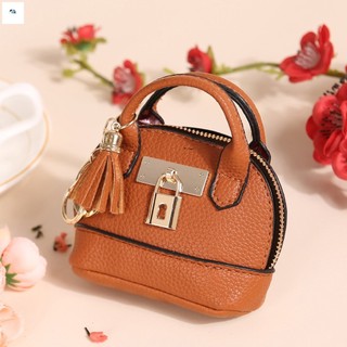 Ví đựng tiền xu Mini dành cho nữ Ví móc khóa thời trang Da tổng hợp bền Túi nhỏ dễ thương