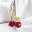 SRVN Thời Trang 3D Pha Lê Đỏ Anh Đào Móc Khóa Trái Cây Mùa Hè Anh Đào Mặt Dây Chuyền Móc Khóa Cho Túi Nữ Phụ Kiện Quà Tặng.