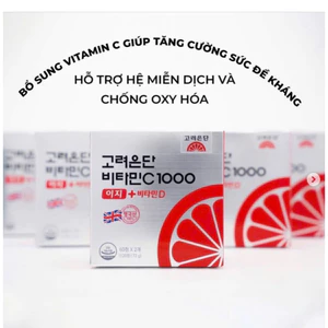 VIÊN UỐNG BỔ SUNG VITAMIN C+D 100MG EUNDAN HÀN QUỐC