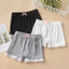 Quần short chống chói cho bé gái, được làm bằng chất liệu Cotton Modal nhẹ, thích hợp để mặc mùa hè.