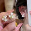 Phong cách đi lại, đa năng, thiết kế kiểu thả, đơn giản, bông tai nữ