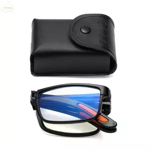 Kính đọc sách dự đoán gấp AWNGD, Kính đọc sách chống ánh sáng xanh gấp, Kính mắt quang học bảo vệ mắt di động dành cho nam nữ