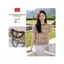 Áo thun nữ CARDINA chất liệu ren tay cộc họa tiết cổ tròn phối màu 6ARC05