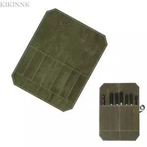 KIKIN Heavy Duty Chefs Knive Túi cuộn lưu trữ với 7 khe cắm Vải sáp chống thấm nước Knive Cultery Carriers Knive Pouch Ho