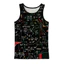 Áo ba lỗ Graffiti 3D Tank Top Nam, Áo bóng rổ đường phố mùa hè, Nhanh khô thoáng khí mềm mại không tay