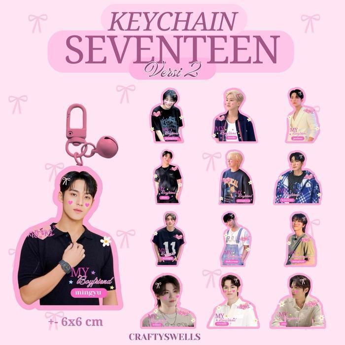 KEYCHAIN SE5VENTE3EN | KEYCHAIN KPOP | VERSI 1 | VERSI 2 - mingyu