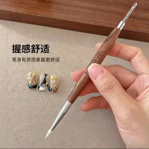 Ooolala Móng Tay Hai Đầu Khắc Có Thể Điều Chỉnh Keo Đa Năng Silicon Phong Cách Nhật Bản Dập Nổi Tranh Chà Magic Gương Dụng Cụ