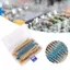 Belleshopp 1280PCS 64 Bộ điện trở giá trị 1/4W 1R-10M Các loại điện trở màng kim loại có hộp lưu trữ cho các dự án điện tử DIY và thí nghiệm mạch điện