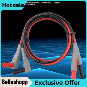 Belleshopp Bộ dụng cụ kiểm tra Akozon P1300D Bộ kiểm tra vạn năng kỹ thuật số điện tử có kẹp Bộ mẹo thăm dò có thể thay thế