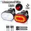 Khung Ảnh Đèn Xe Đạp Chống Nước Led Phía Trước Phía Sau Đèn LED USB Sạc Đèn Pha Đèn Hậu Bộ Đèn Pin Sáng An Toàn Đi Xe Đạp VN