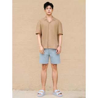 [SUMMER COLLECTION] Áo Sơ Mi Nam ICONDENIM Tay Ngắn Cuban Riviera Knit Form Relaxed SMID0400