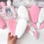 DIY Sang Trọng Thỏ Tai Phụ Kiện Cho Đựng Thẻ Quà Tặng Bao Bì Trang Trí Quần Áo & Túi Bé Dễ Thương Handmade Thủ Công Chất Liệu 1PC