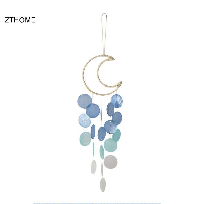 ZTHOME Bohemian Treo Mặt Trăng Chuông Gió Với Chi Tiết Âm Thanh Làm Dịu Cho Phòng Ngủ Trang Trí Phòng Khách HOT