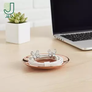 Tai nghe không dây mở tai với bùa tai nghe đính đá hình bướm dành cho người hâm mộ âm nhạc hợp thời trang