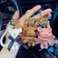 Dạo Phố Gấu Len Móc Khóa Ba Chiều Búp Bê Ba Chiều Mặt Dây Chuyền Nữ Hoạt Hình Gấu Xe Móc Chìa Khóa Mặt Dây Chuyền Quà Tặng S9KR