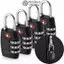 FANIELLAPOWELL Kết Hợp Khóa Du Lịch Vali Locker Túi Duffle 3 Vị Trí Khóa Đặt Lại