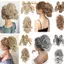 IAPPORTUNIA Messy Bun Hair Piece, Kẹp tổng hợp trên tóc Bun Clip, Phần mở rộng trang trí tóc Tóc Bun Hair Look Natural False Hairpieces Girl