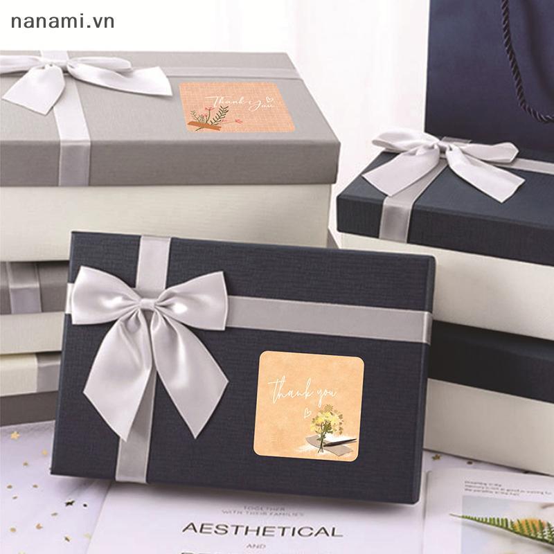 [nanami] 300 Cái / cuộn Hoạt Hình Dễ Thương Hoa Cảm Ơn Bạn Stiers Ngày Lễ / Sinh Nhật / Tiệc Cưới Quà Tặng Trang Trí Con Dấu Stier Nhãn Phong Bì Nướng Bánh [VN]