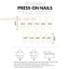 Glossy Nude Press on Nails - Móng tay giả không thể phá vỡ tự nhiên để biểu diễn sân khấu