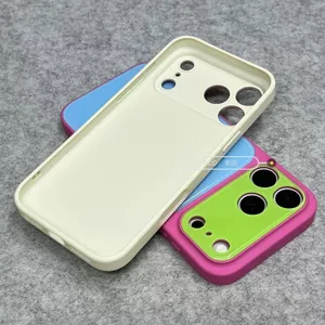 Ốp Điện Thoại Cho Apple 17Promax 17Pro 16Pro Khung Màu Sắc Tương Phản Mờ Bao Gồm Tất Cả Vỏ Chống Sốc