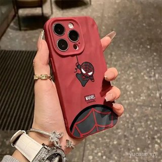 Ốp Điện Thoại Nếp Nhăn Mát Linh Hoạt Lên Xuống Nhỏ Spider Q Phiên Bản Thích Hợp Cho iPhone 14 15 16 17 pro max 11promax 12promax 13promax 14pro 15pro Ốp Bảo Vệ Chống Sốc