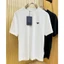 Chất Lượng Cao Phong Cách Mới 260-280 Sợi Đôi Vải Cotton Nguyên Chất Thời Trang Hợp Thời Trang Áo Thun Tay Ngắn Không Biên Giới Phần Cứng Tam Giác Logo