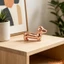 Tượng hình chó Disco Dachshund Trang trí gương sáng bóng Tượng chó con để trưng bày máy tính để bàn tại nhà cổ điển