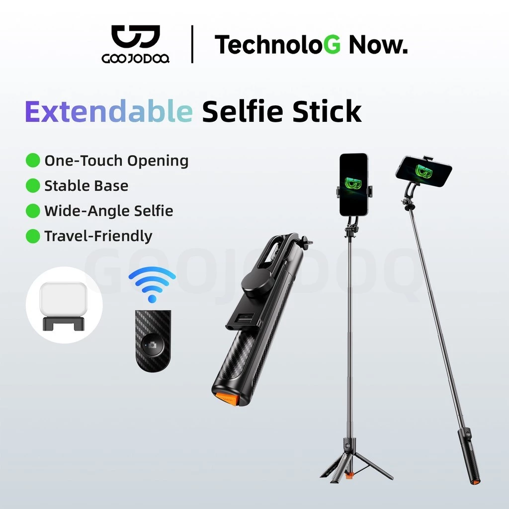 Gậy selfie 3 trong 1 GOOJODOQ với chân đế ba chân
