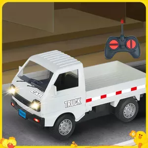 1: 16 RC Xe Mô Phỏng Trôi Leo Tru Đèn LED Haul Hàng Hóa Điều Khiển Từ Xa Đồ Chơi Điện Cho Trẻ Em