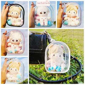 Lưu trữ ITRUMPET, Túi ngoài trời búp bê nhiều màu 10cm, Phụ kiện búp bê Mini phong cách Hộp trưng bày búp bê PVC Búp bê bông 10cm