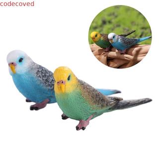 COCODECOVED Mô Phỏng Budgie Vẹt, Phim Hoạt Hình Thu Nhỏ Chim Tượng Nhỏ, Giáo Dục Sáng Tạo Vẹt Nhựa Trang Trí Phòng Khách
