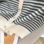 Áo Cardigan Dệt Kim Mỏng Nữ Tay Ngắn Sang Trọng Áo Chui Đầu Sọc Ngắn Phong Cách Thời Trang Phù Hợp Với Top 6.23