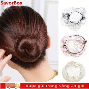 SAVORBOX 20 / 40 Chiếc Lưới Mịn Tóc Giả Nữ Thời Trang Co Giãn Cạnh Dụng Cụ Tạo Kiểu Bun Cover