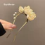 Hanfu Mới Phong Cách Trung Hoa Mộc Lan Kẹp Tóc Nữ Bước Lắc Tua Rua Cao Cấp Kẹp Tóc Ánh Sáng Sang Trọng Retro Sườn Xám Phong Cách Trung Hoa Phụ Kiện Tóc