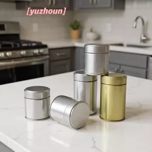 Hộp đựng trà thiếc kín khí Hộp đựng trà lá Túi trà Matcha Bột kín Hộp đựng thức ăn Trà nhà bếp
