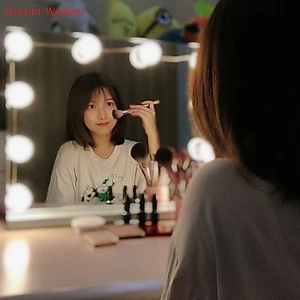 Bóng đèn LED phong cách Holly Bàn trang điểm Vanity Bộ đèn gương USB mới