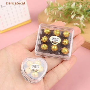 NRL 1: 12 Nhà Búp Bê miniture Sôcôla Hộp Quà Tặng Mô Hình Thực Phẩm Phụ Kiện Nhà Bếp