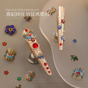 Phong Cách Trung Quốc Đồ Trang Trí Mảnh Phong Cách Cung Điện Vương Miện Phượng Hoàng Xia Flake Xi Fei Trở Lại Cung Điện Tấm Đồng Nhiều Màu Sắc Đồ Trang Trí Trung Quốc