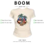 BOOM Áo Baby Tee Nữ Cotton Ôm Body-Áo Thun Ngắn Tay Y2K In Hình PhongCách Mùa Hè, Cổ Tròn Hàng Đầucách hàn quốc phong496