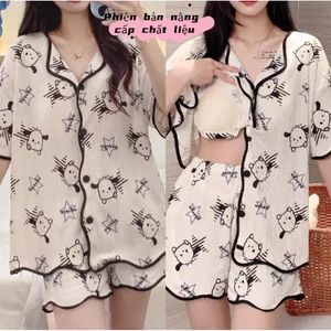 Bộ đồ ngủ rộng VN có miếng đệm ngực, Phong cách thời trang dễ thương, Chất liệu thoải mái, Thích hợp cho gia đình và đi chơi, Phong cách bán chạy nhất, Khuyến mãi 2026.