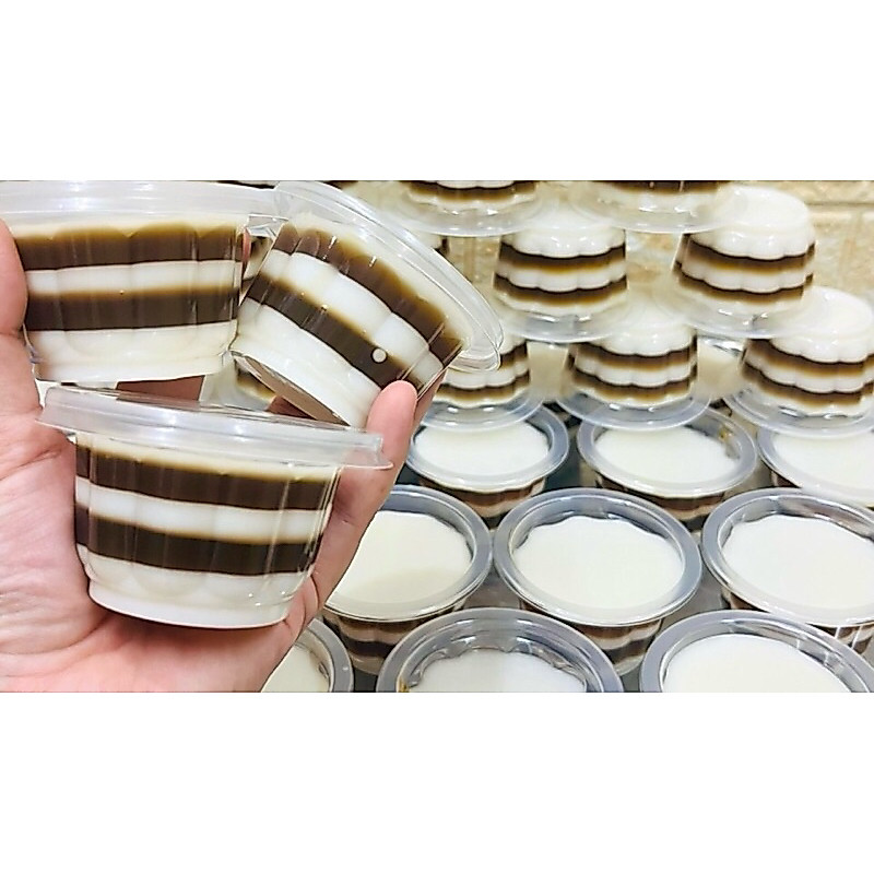 Set 50 ly bông mai 70,100,110ml đại kèm nắp