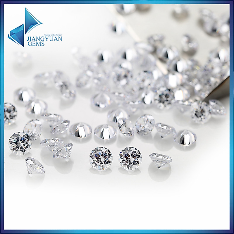 200 Chiếc Tròn Cắt Trắng Cubic Zirconia Đá Quý Tổng Hợp 1 ~ 3mm 5A Rời CZ Đá Trang Sức DIY