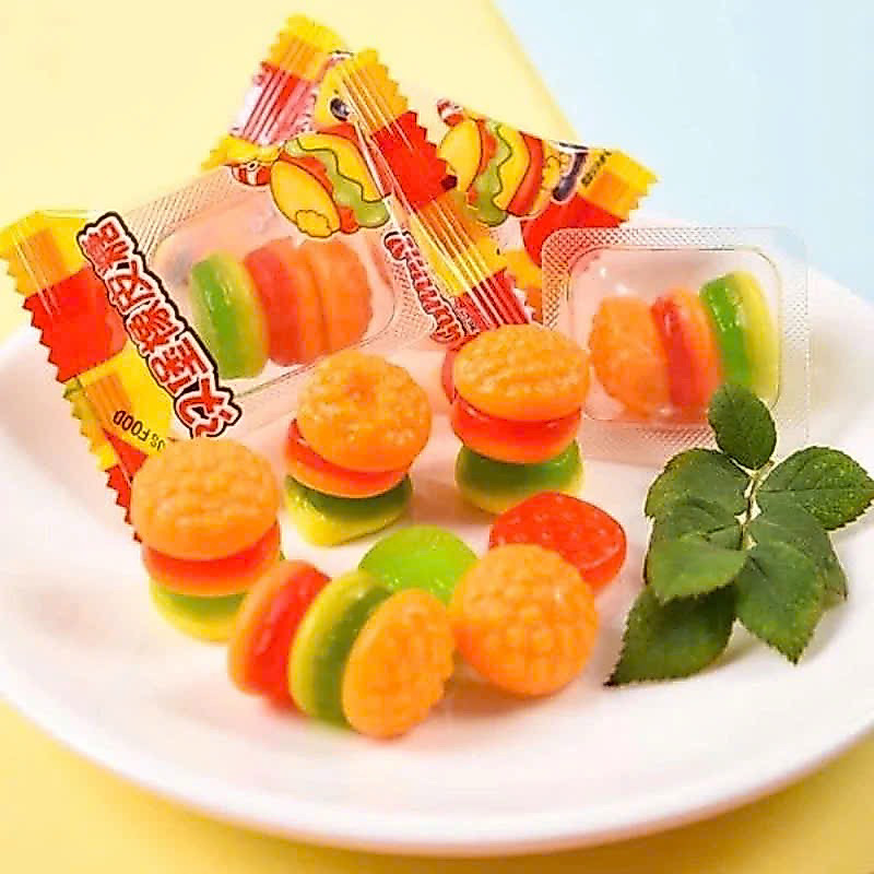 Kẹo Dẻo HumBerGer Hương Vị Trái Cây , Bánh Kẹo food