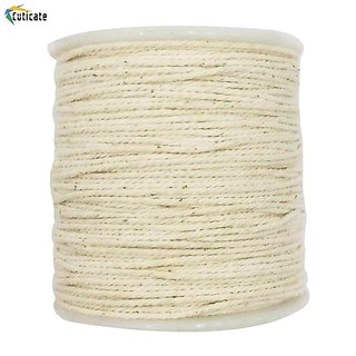 Dây cotton macrame 1mm tự nhiên, dùng đan móc treo cây, làm dây đan