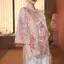 Mới Phong Cách Trung Hoa Phong Cách Phương Tây Jacquard Đứng Cổ Ba Phần Tư Tay Áo Sơ Mi Nữ Lỏng Lẻo Tính Khí Thanh Lịch Mỏng Hơn