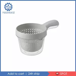 Giỏ công nghiệp có tay cầm Bát thoát nước nhà bếp bằng nhựa để rửa Salad trái cây rau củ