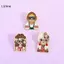 LUImo 3 / 4 Cá Tính Nga Làm Tổ Búp Bê Hình Thổ Cẩm Kẹp Sáng Tạo Hoạt Hình Kim Loại Trang Sức Phụ Kiện Huy Hiệu SBS